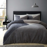 Cosy Larsson Geo Fleece Duvet Cover Set Grey