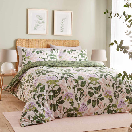 Passiflora Botanical Peach Duvet Cover Set