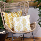 Kalindi Paisley Outdoor Cushion Cover Saffron