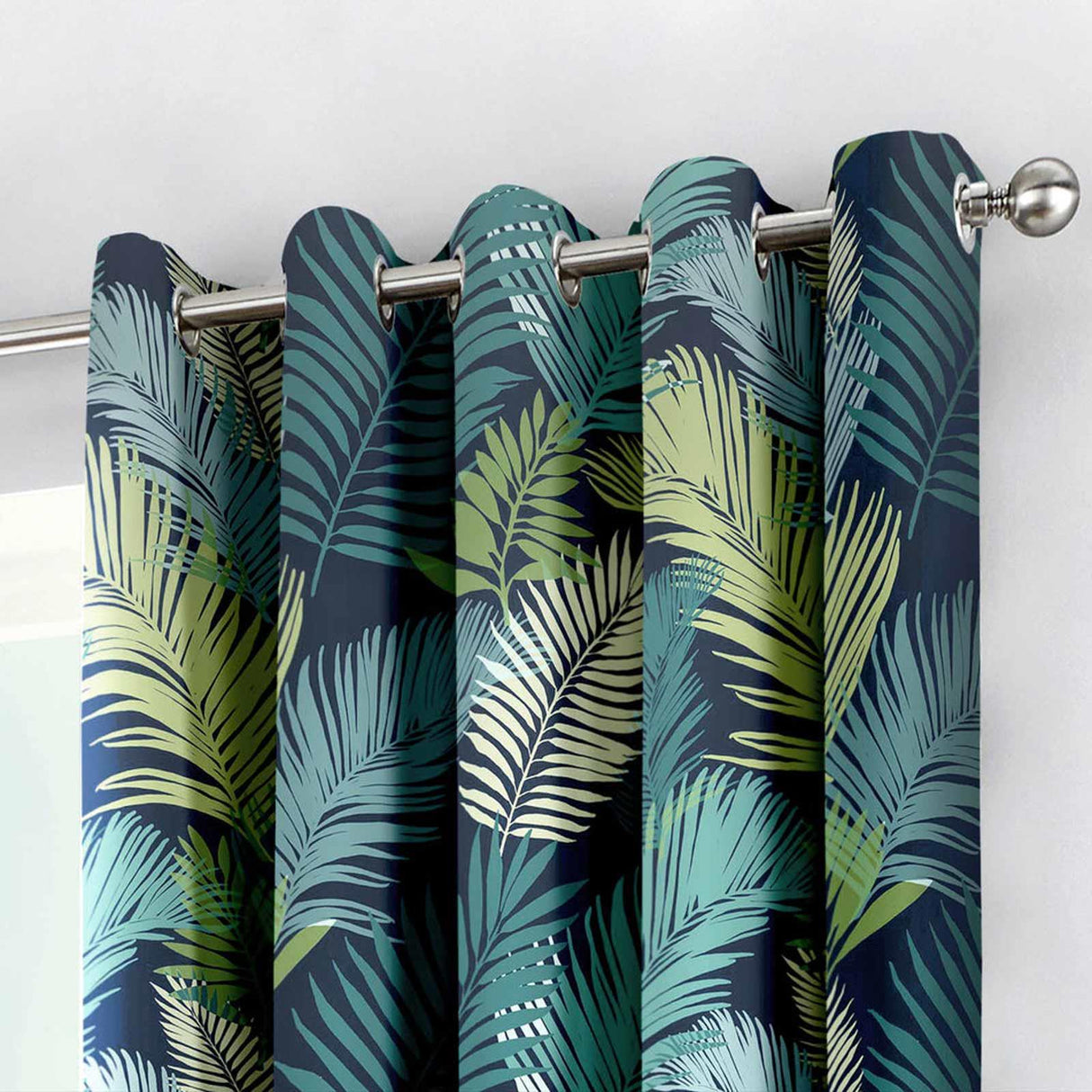 Tropical Eyelet Curtains Multi