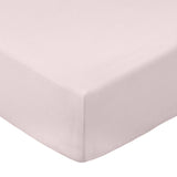 200TC Cotton Percale Fitted Sheet Blush