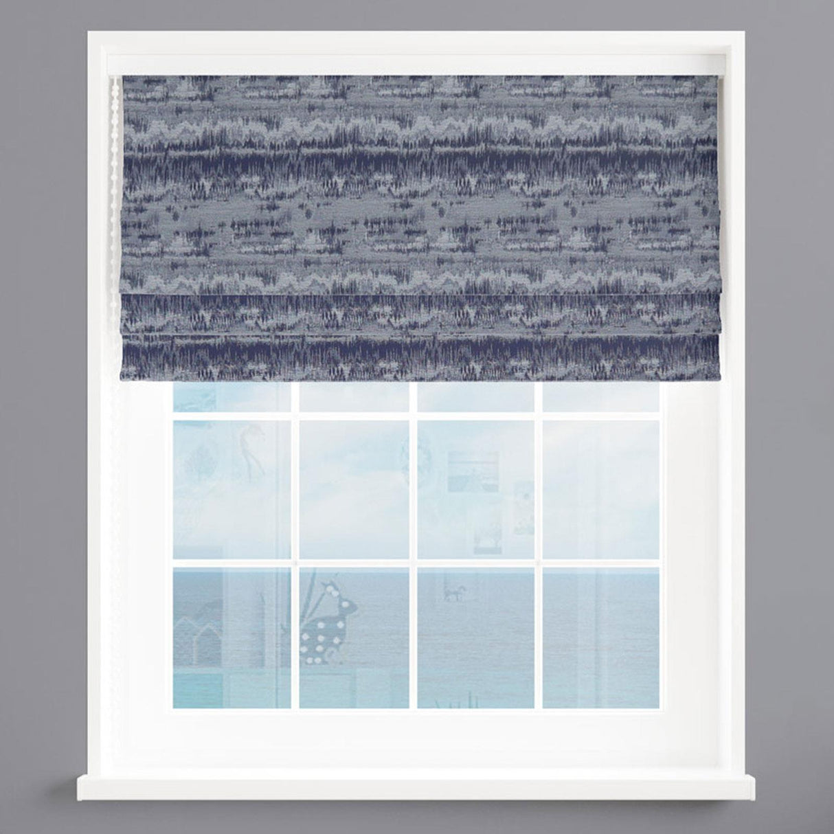 Cancun Blue Made To Measure Roman Blind