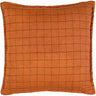 Linen Grid Check Cushion Cover