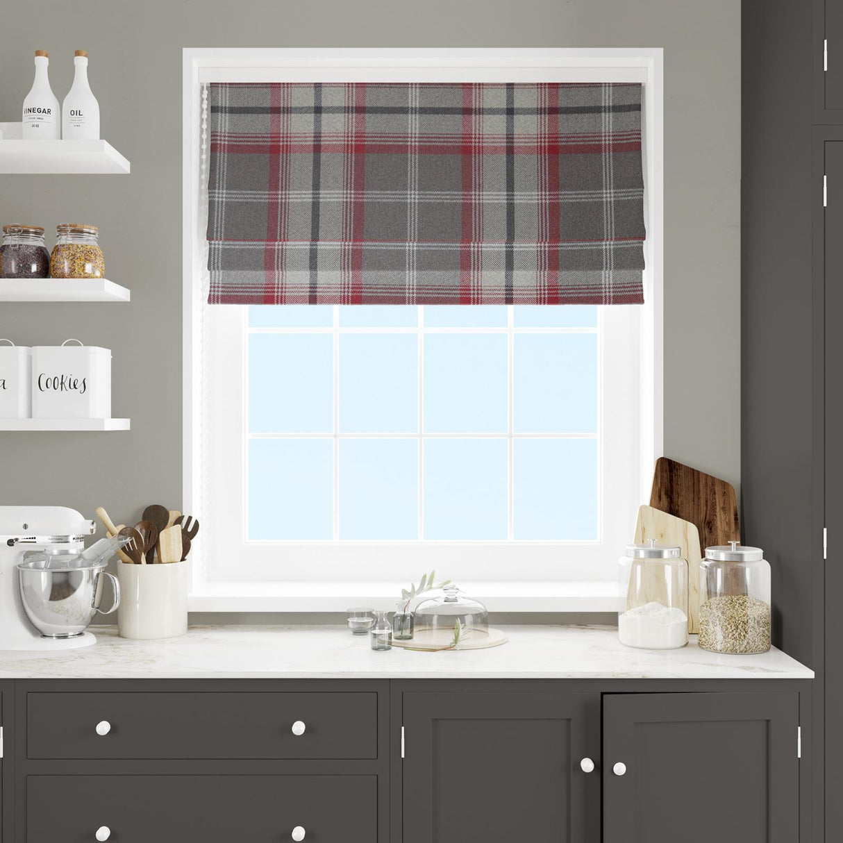 Hestia Rosso Made To Measure Roman Blind