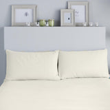 Brushed Flannelette Bedding Pillowcase Pair Cream