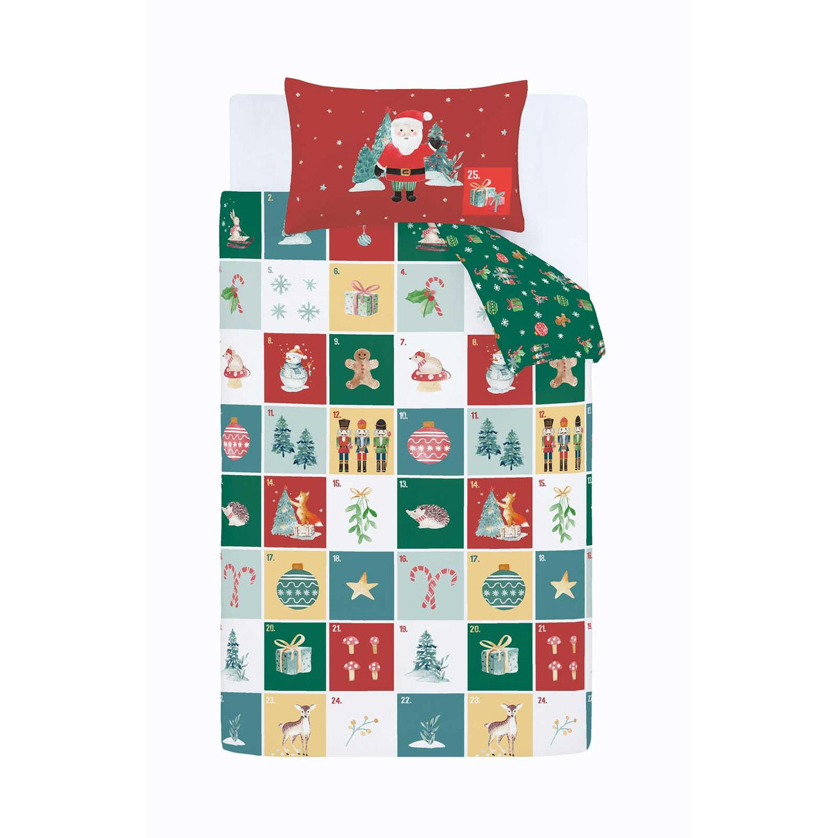 Christmas Advent Calendar Duvet Cover Set