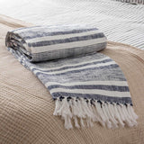 Neela Stripe Fringed Throw