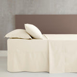 Easy-Iron Percale Fitted Sheet Cream