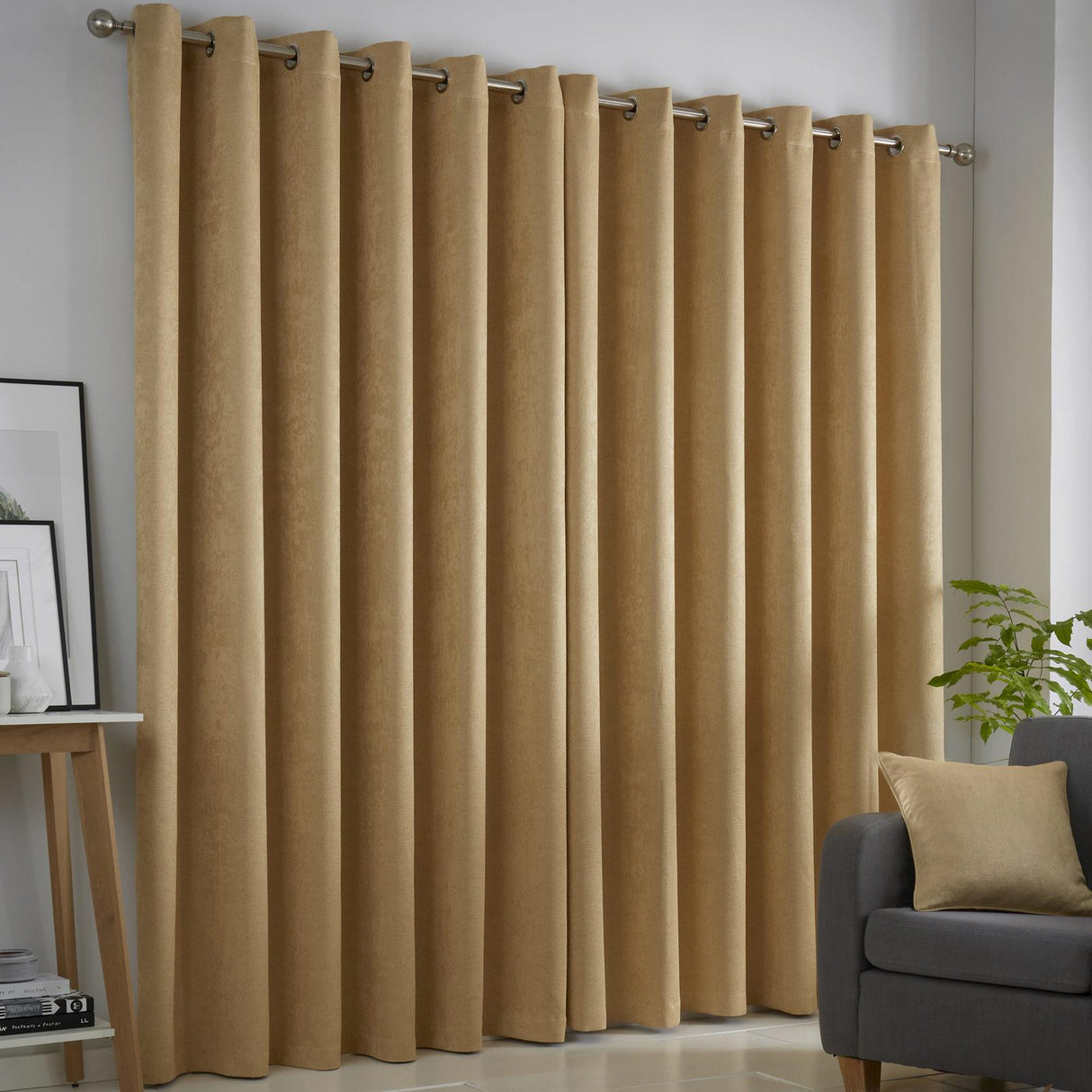 Strata Dim Out Woven Thermal Eyelet Curtains