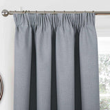 Athos Blackout Tape Top Curtains Grey