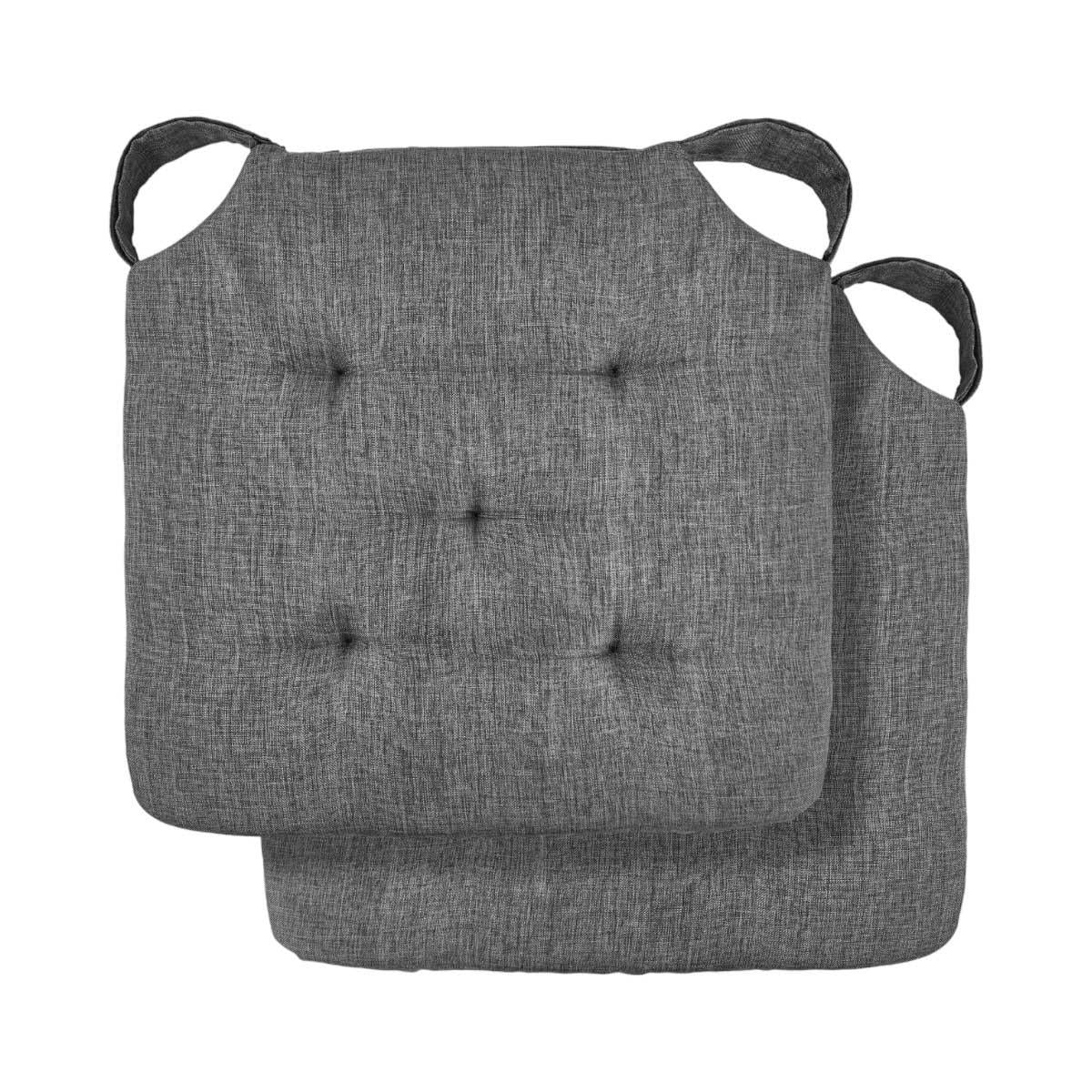 Jardin Seat Pad Charcoal Grey 16x16" (40x40cm)