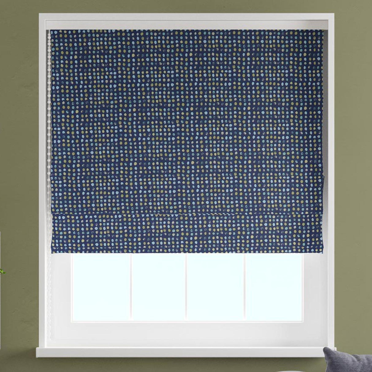 Dot Dot Capri Made To Measure Roman Blind