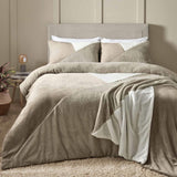 Cosy Larsson Geo Fleece Duvet Cover Set Natural