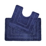 Lisa Bath & Pedestal Mat Set Navy