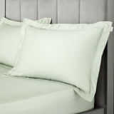 400TC Cotton Sateen Oxford Pillowcases Green