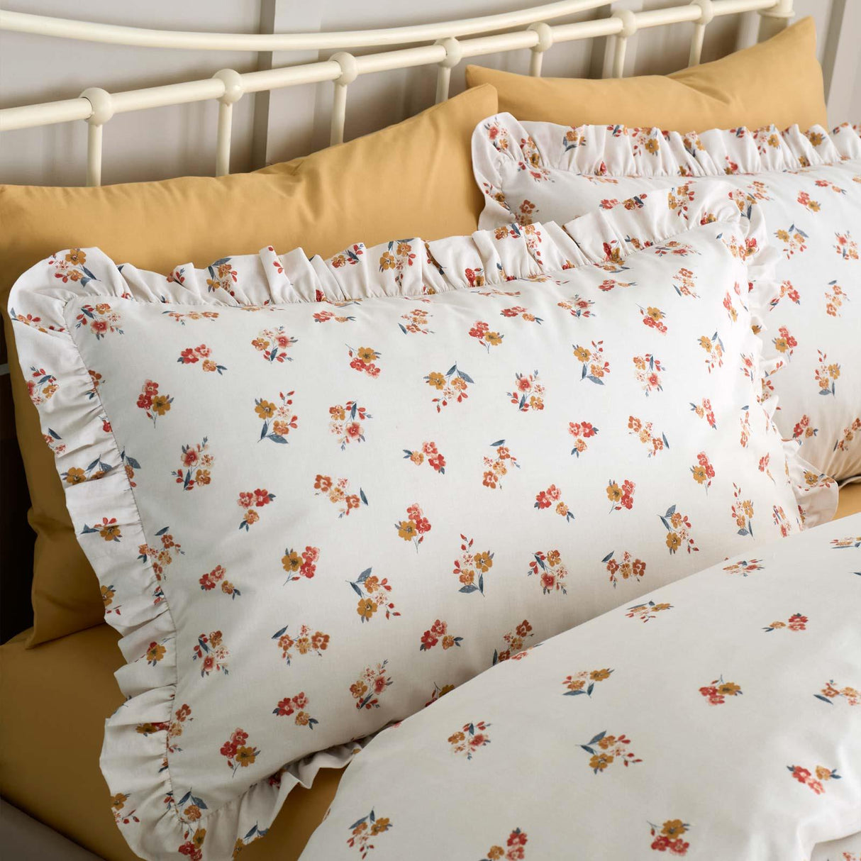 Frill Ditsy Floral Duvet Cover Set