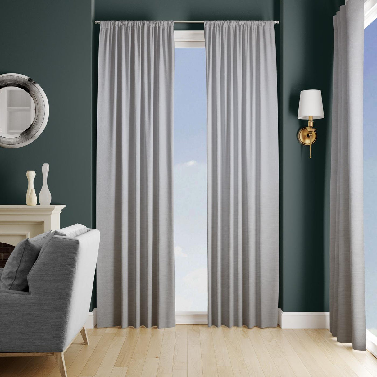 Lucida Grey Made To Measure Curtains