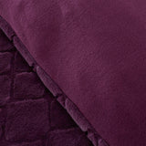 Cosy Diamond Duvet Cover Set Plum