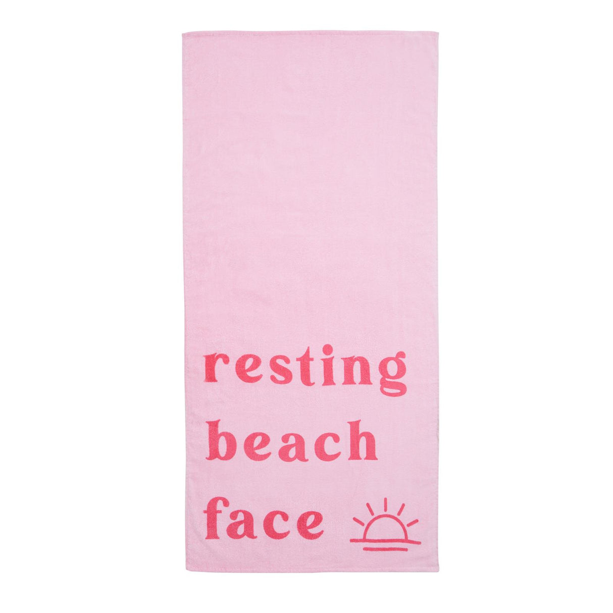 Resting Beach Face Beach Towel