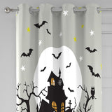 Haunted House Eyelet Curtain Panel