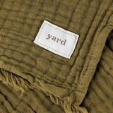 Lark Muslin Cotton Throw Khaki