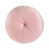 Pleated Round Cushion Pink