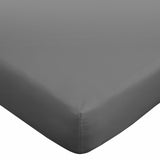 180TC Egyptian Cotton Fitted Sheet Charcoal