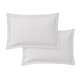 200TC Cotton Percale Oxford Pillowcases Grey