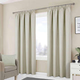 Athos Blackout Tape Top Curtains Cream