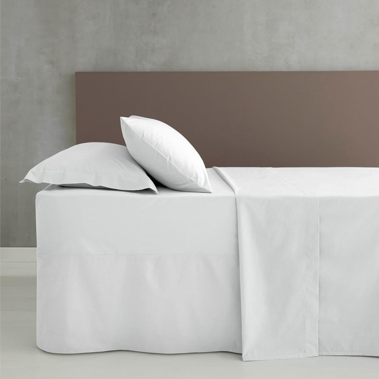 Easy-Iron Percale Extra Deep Fitted Sheet White