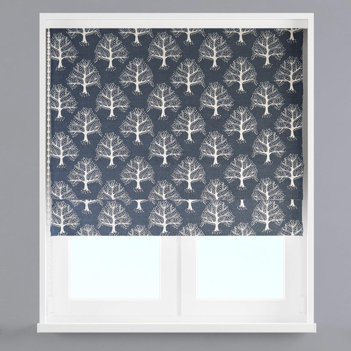 Great Oak Midnight Made To Measure Roman Blind