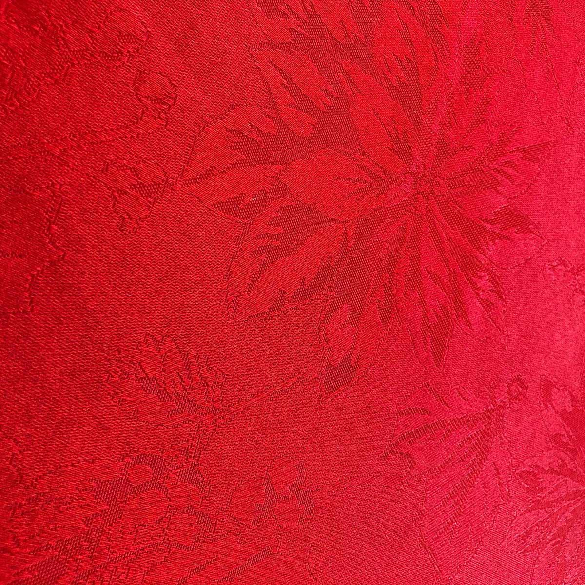 Poinsettia Christmas Tablecloth 90cm Round