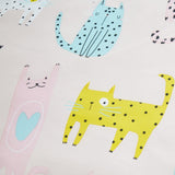 Cute Cats Eyelet Curtains