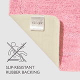 Lisa Bath & Pedestal Mat Set Blush Pink