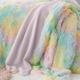 Rainbow Cuddly Throw