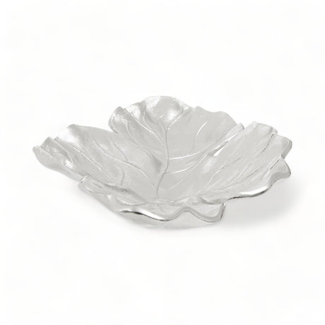 Peebles Leaf Nickel Aluminium Dish