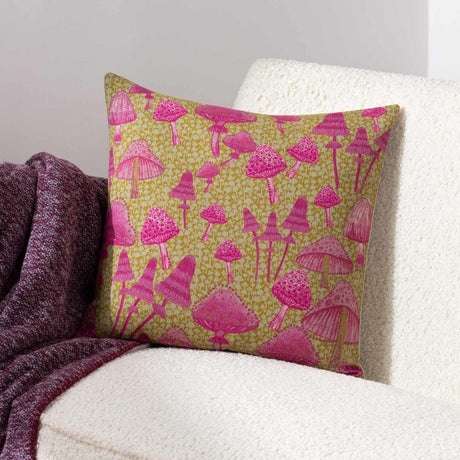 furn. Mushroom Fields Cushion Cover Purple 45cm x 45cm (18"x18")