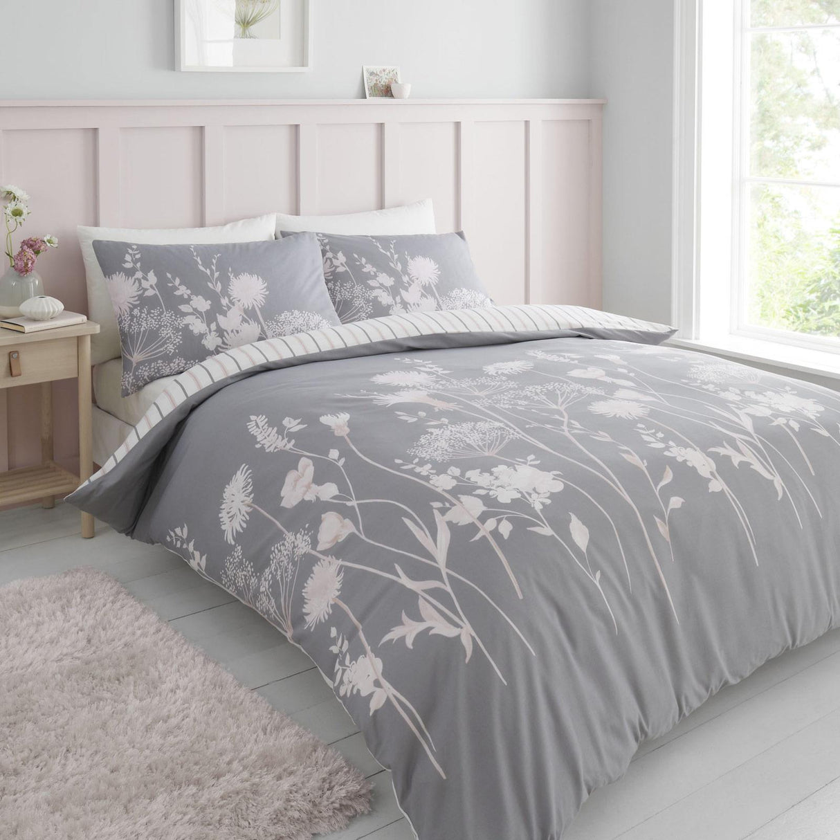 Meadowsweet Floral Duvet Cover Set