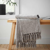 Wilson Plain Chenille Throw Grey