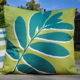 Leaf Green Outdoor Cushion Cover