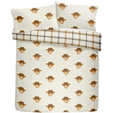 Highland Cow Duvet Cover Set Ochre