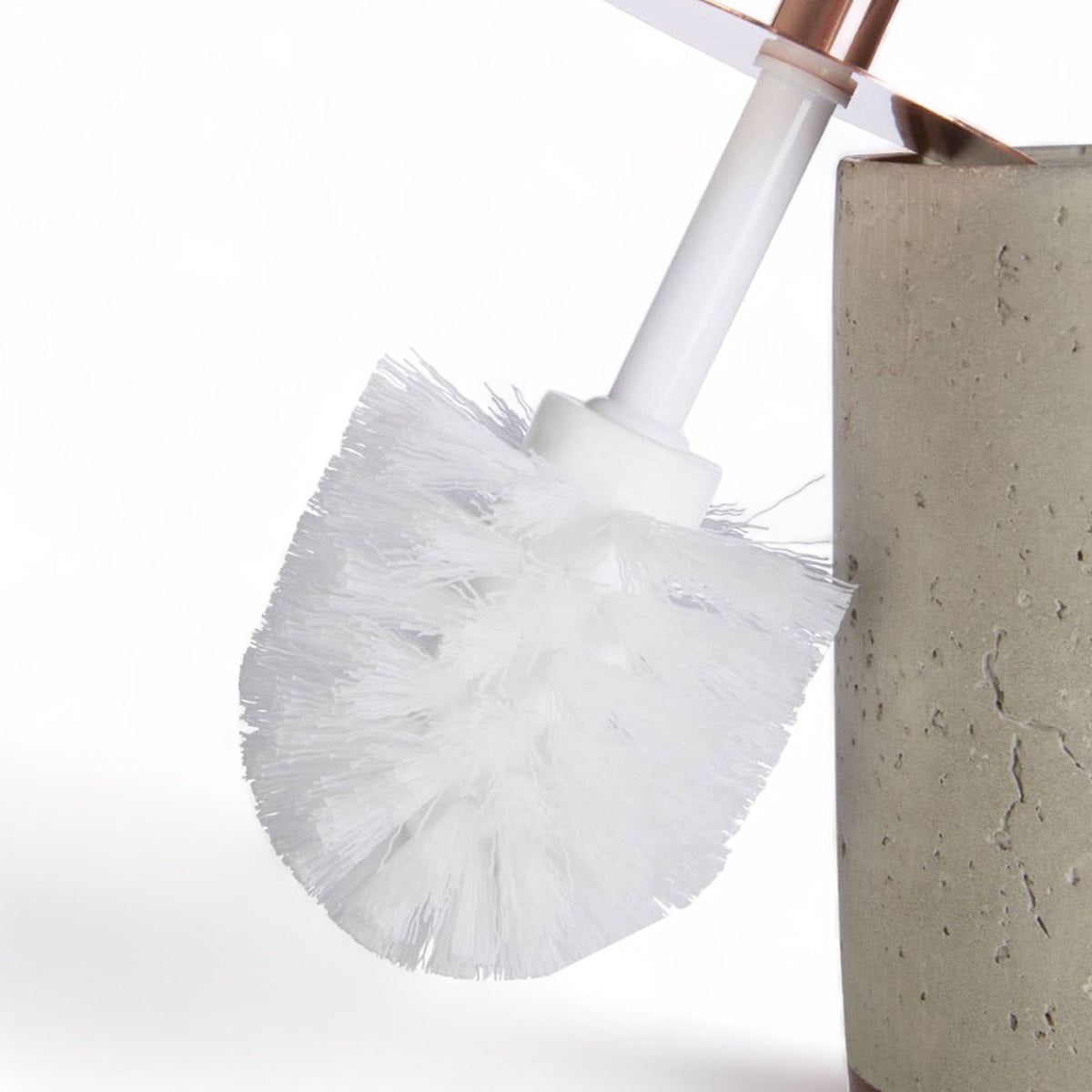 Concrete + Copper Toilet Brush