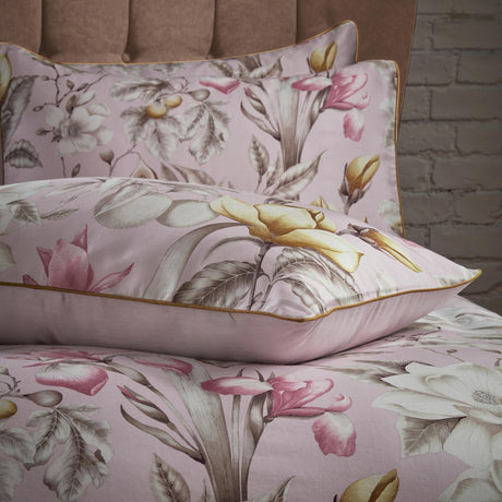 Lavish Floral Blush Cotton Sateen Pillowcase Pair