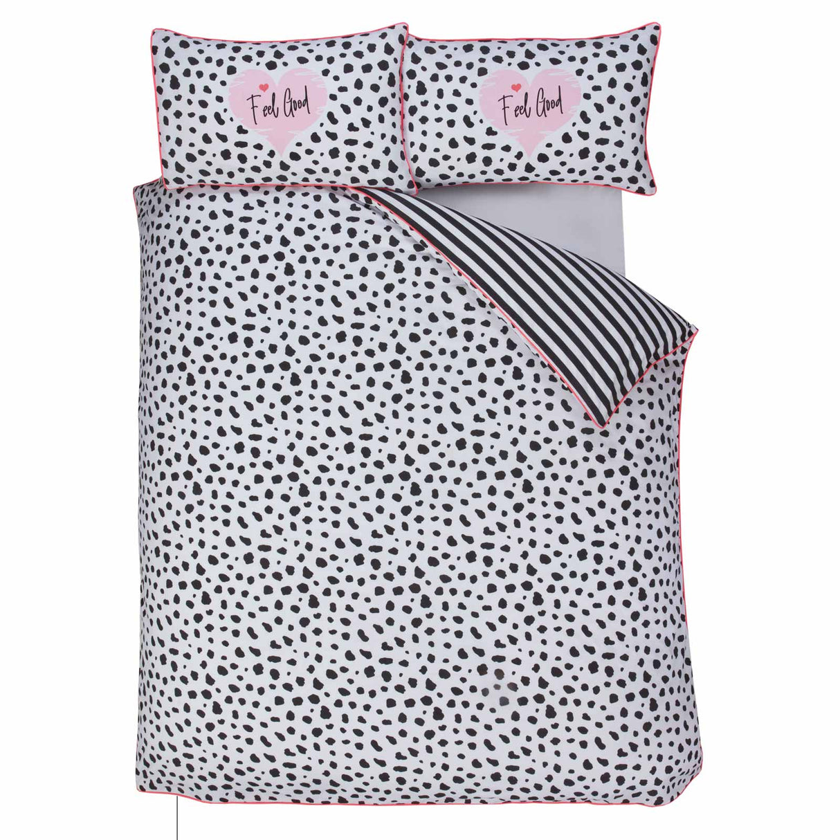 Dalmatian Duvet Cover Set Black