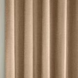 Savoy Blackout Eyelet Curtains Sand 66" x 90"