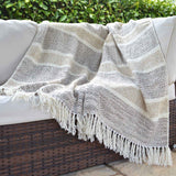 Savannah Herringbone Throw Natural