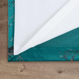 Lucia Metallic Thermal Eyelet Curtains Teal