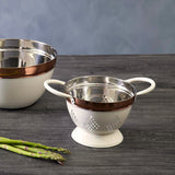 Cream + Copper Mini Colander