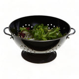 Black Enamel Colander