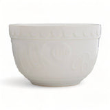 Set of 2 White Ceramic Mixing Bowls